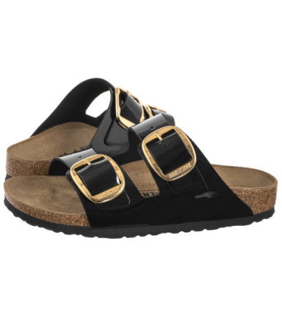 Birkenstock Arizona Big Buckle Patent Black/Gold 1027918 (BK270-b) Moteriški batai/šlepetės