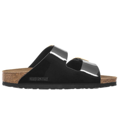 Birkenstock Arizona Big Buckle Patent Black/Gold 1027918 (BK270-b) Moteriški batai/šlepetės