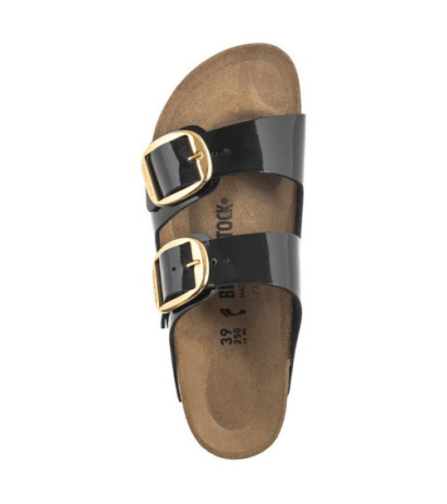 Birkenstock Arizona Big Buckle Patent Black/Gold 1027918 (BK270-b) Moteriški batai/šlepetės