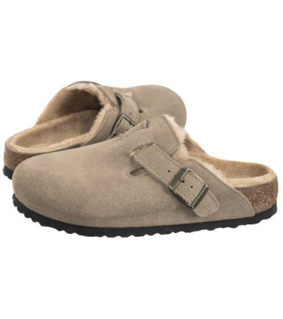 Birkenstock Boston VL/ Shearling Taupe 1028299 (BK266-b) Moteriški batai/šlepetės