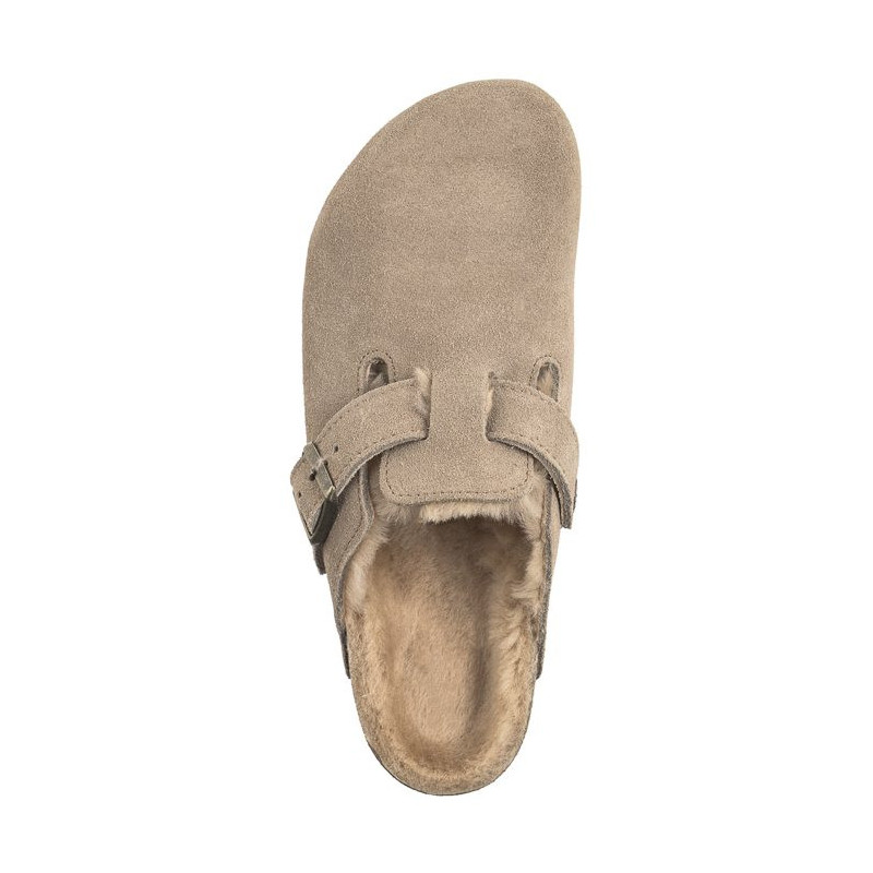 Birkenstock Boston VL/ Shearling Taupe 1028299 (BK266-b) Moteriški batai/šlepetės