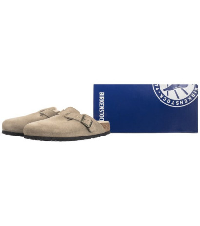 Birkenstock Boston VL/ Shearling Taupe 1028299 (BK266-b) Moteriški batai/šlepetės