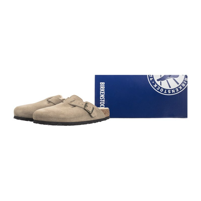 Birkenstock Boston VL/ Shearling Taupe 1028299 (BK266-b) Moteriški batai/šlepetės