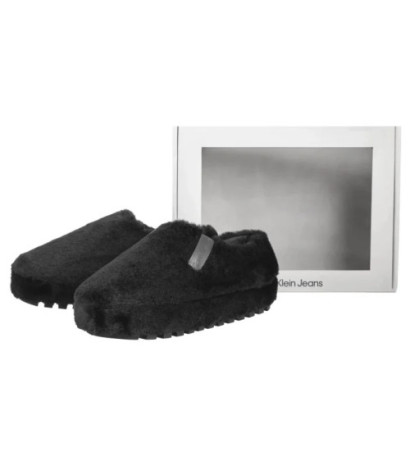 Calvin Klein Home Anke Slipper Wn Fur Triple Black YW0YW01596 0GJ (CK592-a) Naiste kingad/klappide klapid