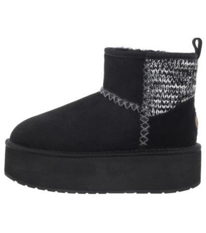 EMU Australia Stinger Knit Flatform Black W13143 (EM515-b) batai