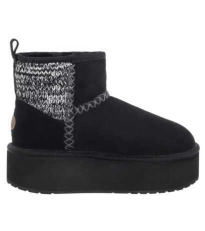 EMU Australia Stinger Knit Flatform Black W13143 (EM515-b) batai