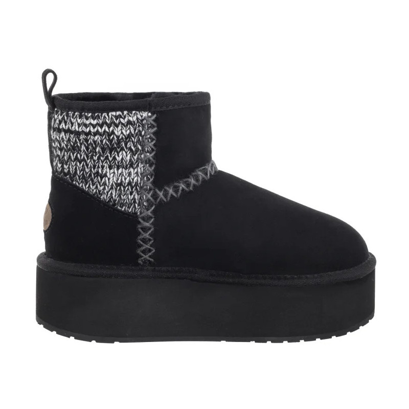 EMU Australia Stinger Knit Flatform Black W13143 (EM515-b) batai