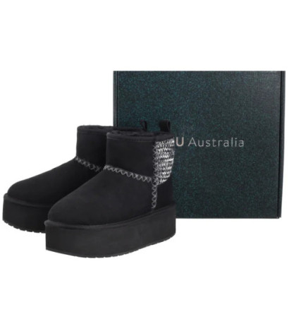 EMU Australia Stinger Knit Flatform Black W13143 (EM515-b) batai