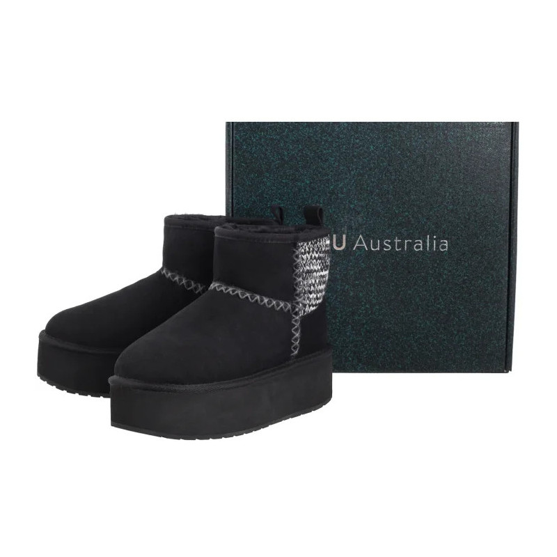 EMU Australia Stinger Knit Flatform Black W13143 (EM515-b) batai