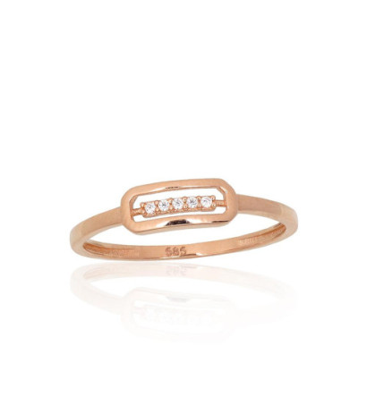 Gold ring 1101208(Au-R)_CZ,...