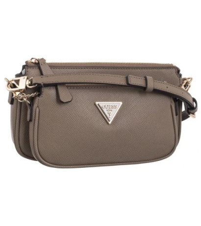 Guess Noelle Dbl Pouch Crossbody HWZG78 79710 Dark Taupe (GU515-f) handbag