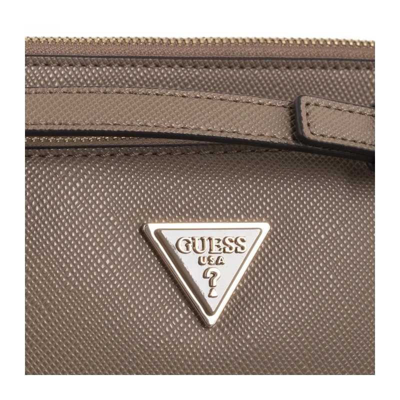 Guess Noelle Dbl Pouch Crossbody HWZG78 79710 Dark Taupe (GU515-f) handbag