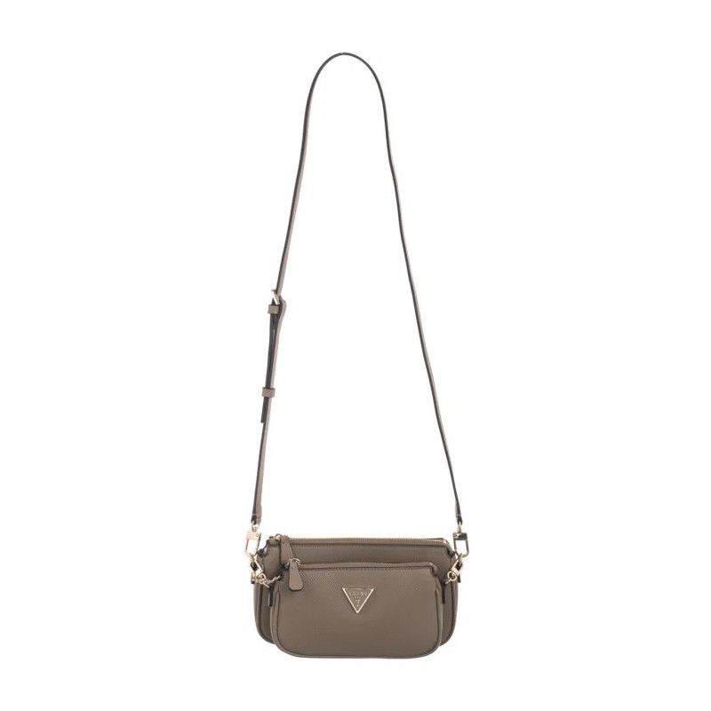 Guess Noelle Dbl Pouch Crossbody HWZG78 79710 Dark Taupe (GU515-f) handbag