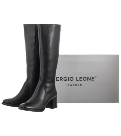 Sergio Leone Czarne KZ 231-S (SL553-b) shoes