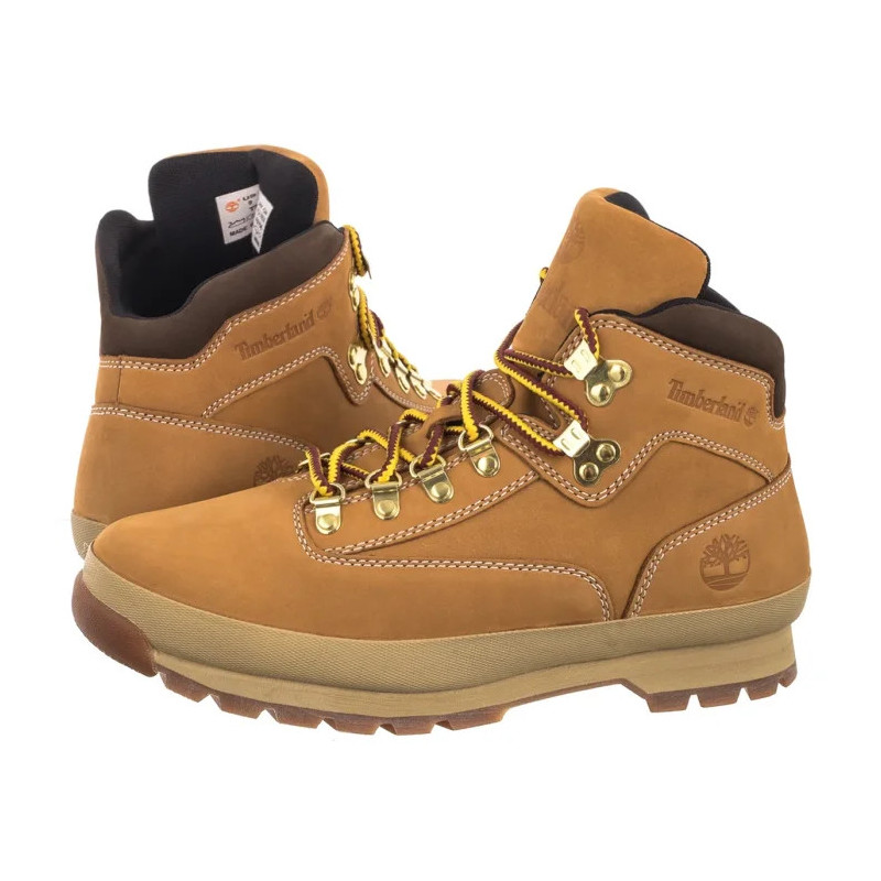 Timberland Euro Hiker Mid Lace Boot Wheat Nubuck 0A2P27 754 (TI136-a) batai