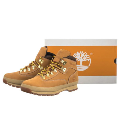 Timberland Euro Hiker Mid Lace Boot Wheat Nubuck 0A2P27 754 (TI136-a) batai