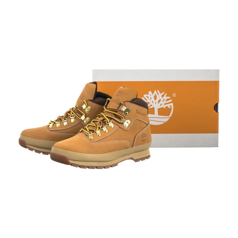 Timberland Euro Hiker Mid Lace Boot Wheat Nubuck 0A2P27 754 (TI136-a) batai