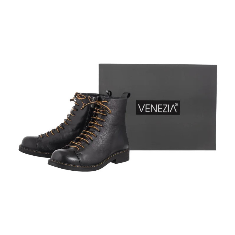 Venezia Czarne M011LEBLOBB058 (VE809-a) shoes