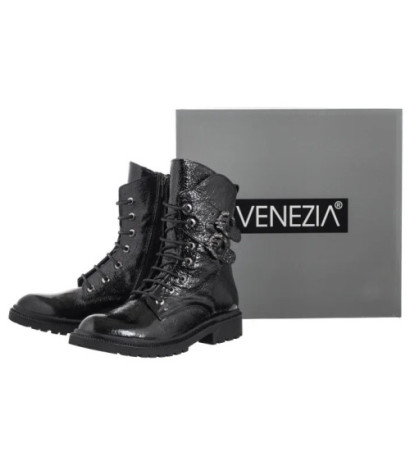 Venezia Czarne L031CRBLOBB034 (VE812-a) shoes