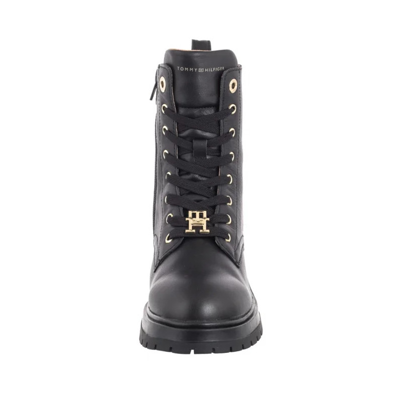 Tommy Hilfiger Lace-Up Bootie Black T3A5-33568-0092999 (TH1218-a) batai