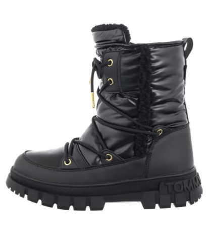 Tommy Hilfiger Fur Boot Black T3A5-33610-1695999 (TH1217-a) batai