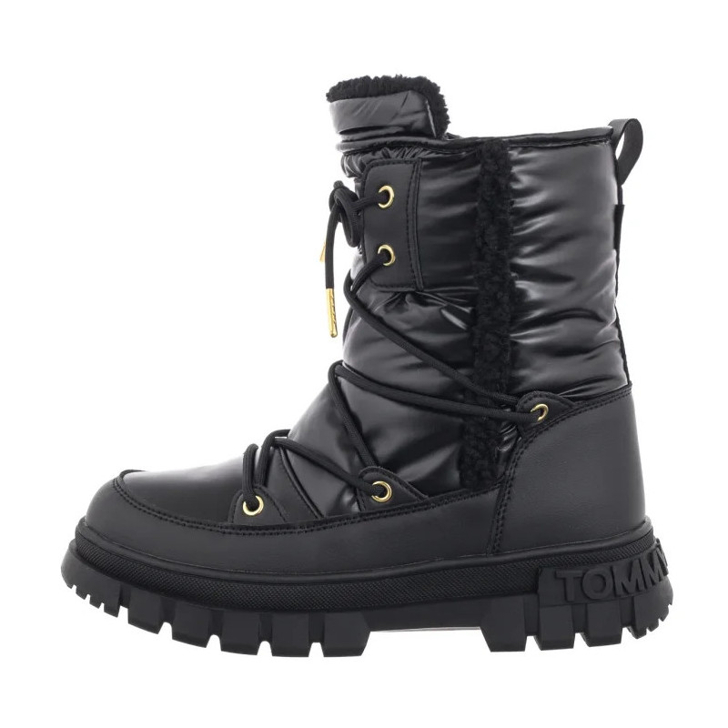 Tommy Hilfiger Fur Boot Black T3A5-33610-1695999 (TH1217-a) batai