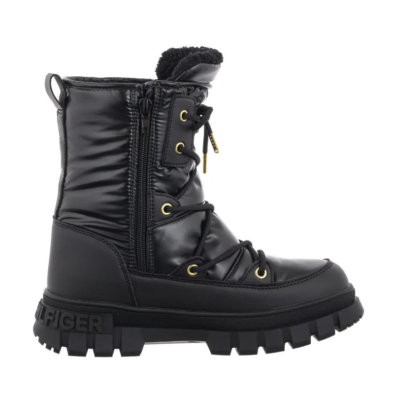 Tommy Hilfiger Fur Boot Black T3A5-33610-1695999 (TH1217-a) batai