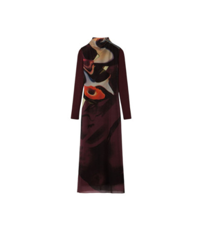 Desigual Dress 24WWVK58 Brown