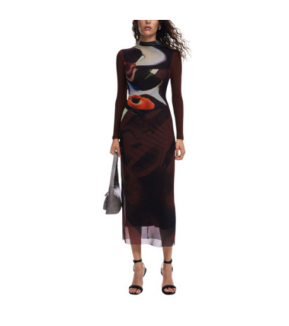 Desigual Dress 24WWVK58 Brown