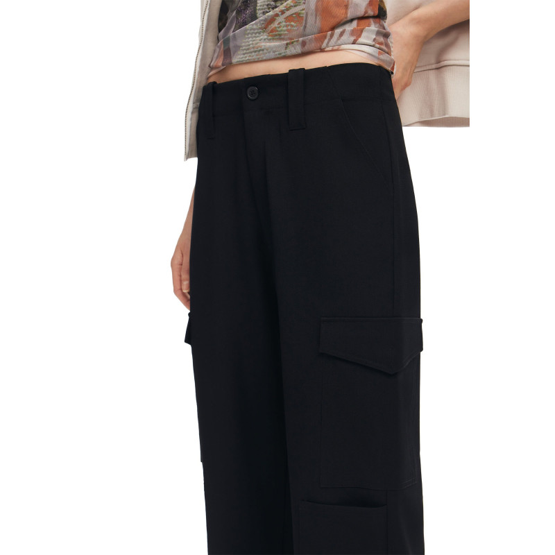 Desigual Trousers 24WWPW17 Black