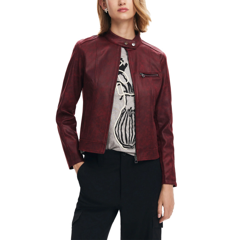 Desigual Jacket 24WWEW36 Bordeaux