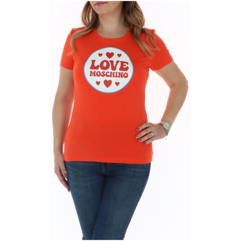 Love Moschino T-shirts W4H1920 Orange