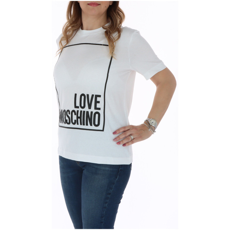 Love Moschino T-shirts W4H0622M3876 White