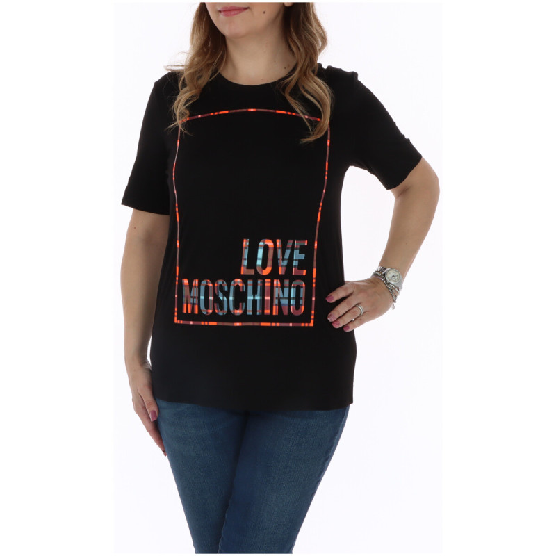 Love Moschino T-shirts W4F153ZM3876 Black