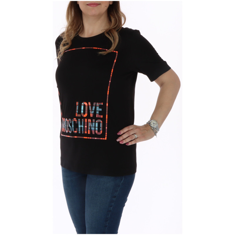 Love Moschino T-shirts W4F153ZM3876 Black