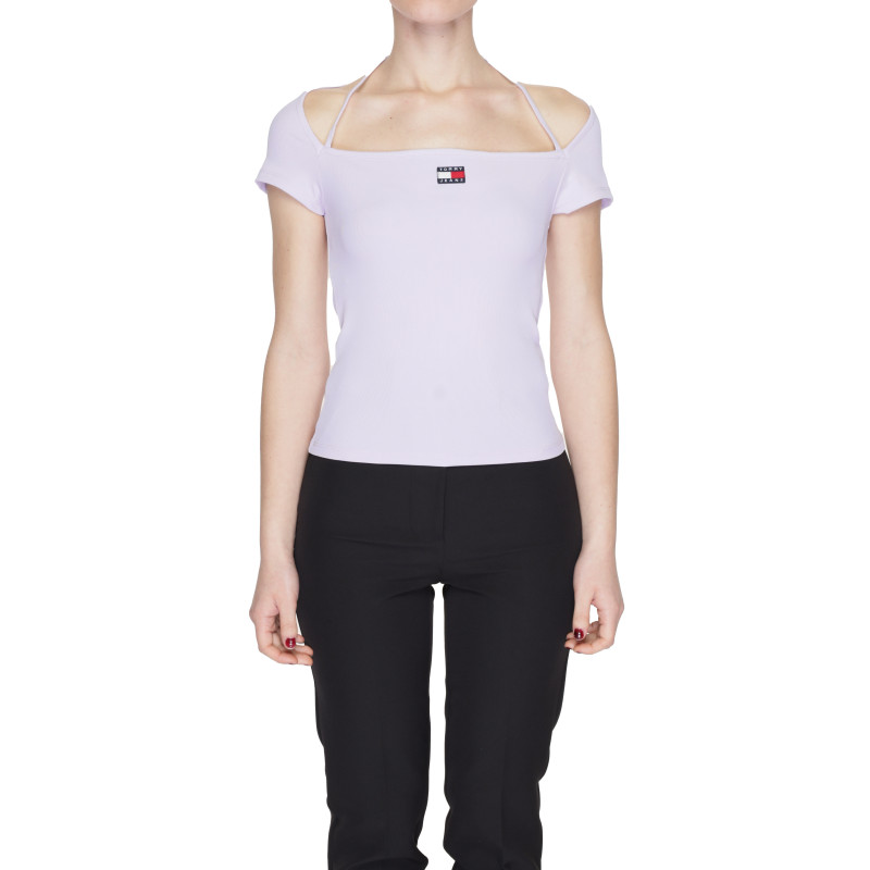 Tommy Hilfiger Jeans T-shirts DW0DW17896 Liliac