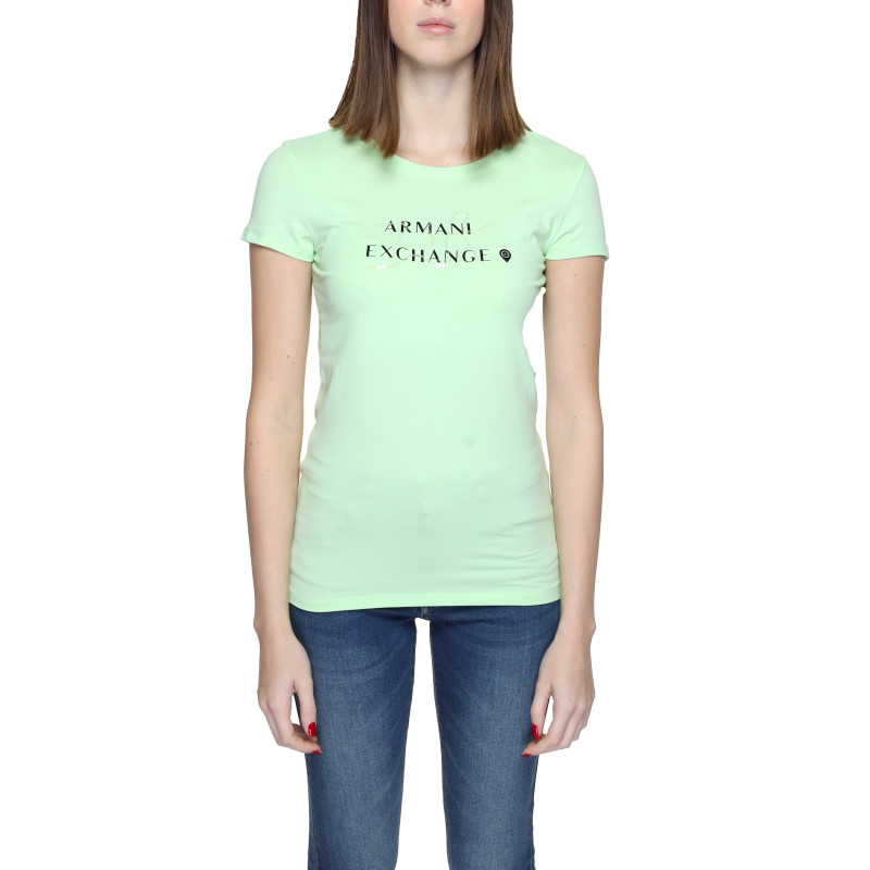 Armani Exchange T-shirts 3DYT18 YJETZ Green