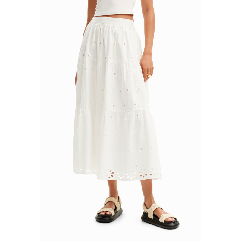 Desigual Skirt 24SWFW05 White