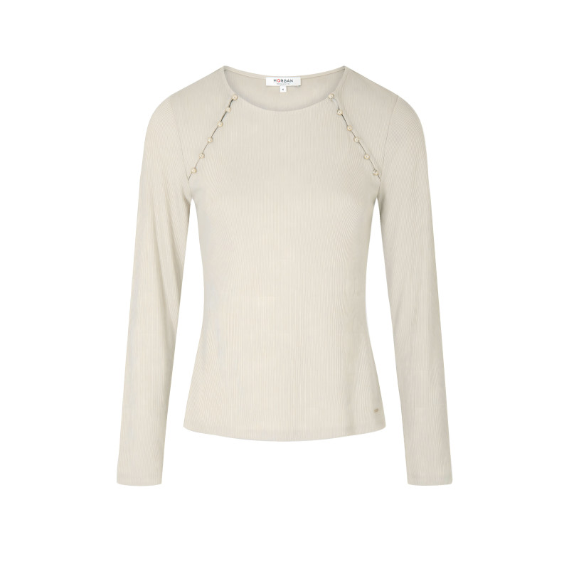 Morgan De Toi T-shirts 241-TMILIE Beige