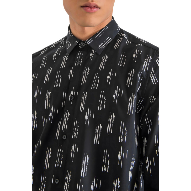 Antony Morato Shirts MMSL00614-FA430593 Black