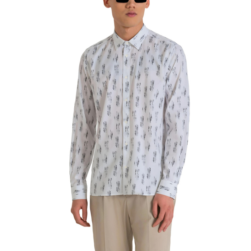 Antony Morato Shirts MMSL00614-FA430593 White