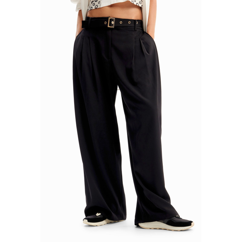 Desigual Trousers 23WWPW24 Black