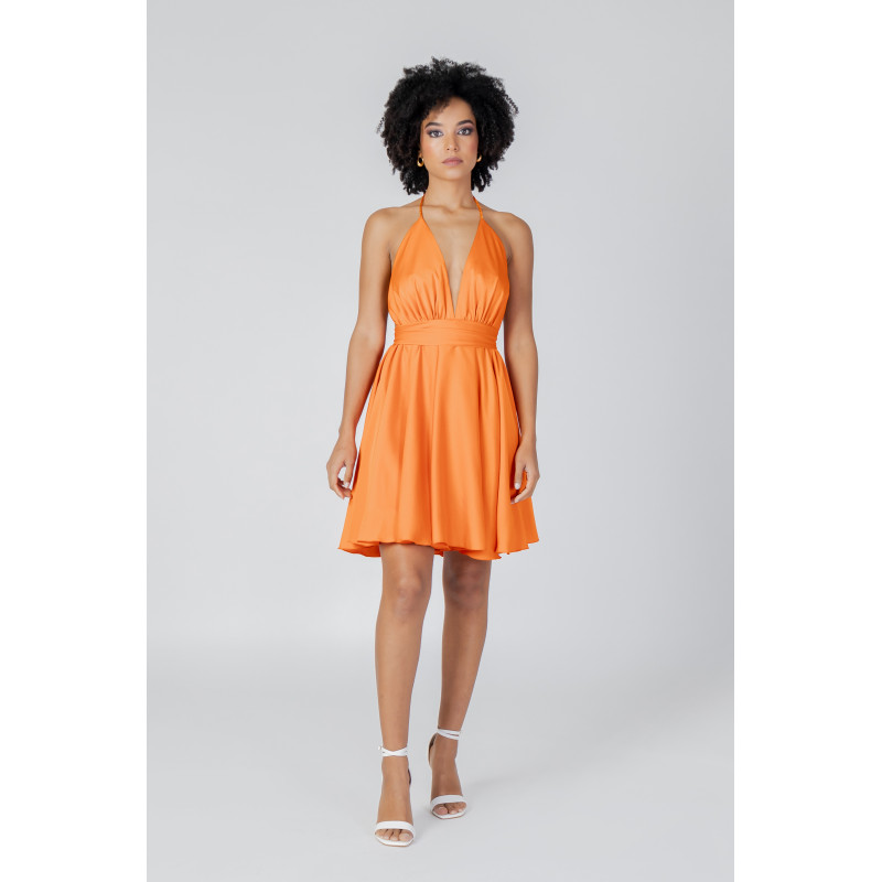 Sol Wears Women Dress WH7_11420600125_Arancione Orange