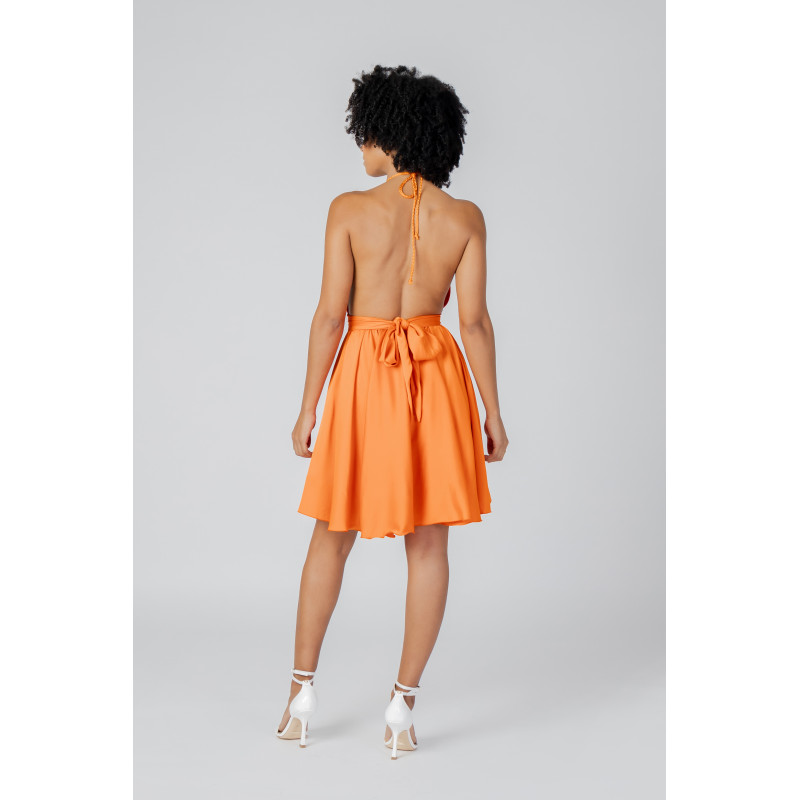 Sol Wears Women Dress WH7_11420600125_Arancione Orange