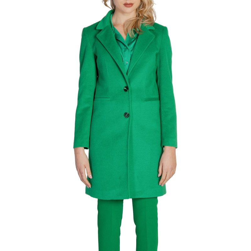 Sol Wears Women Coat MD548 Green