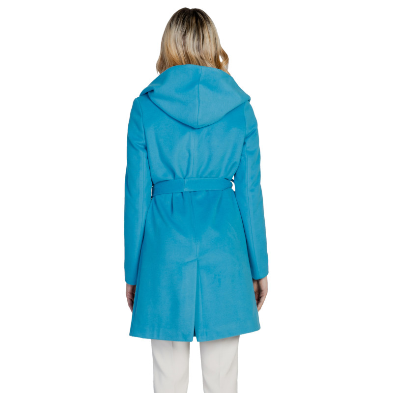 Sol Wears Women Coat MD477 Light Blue