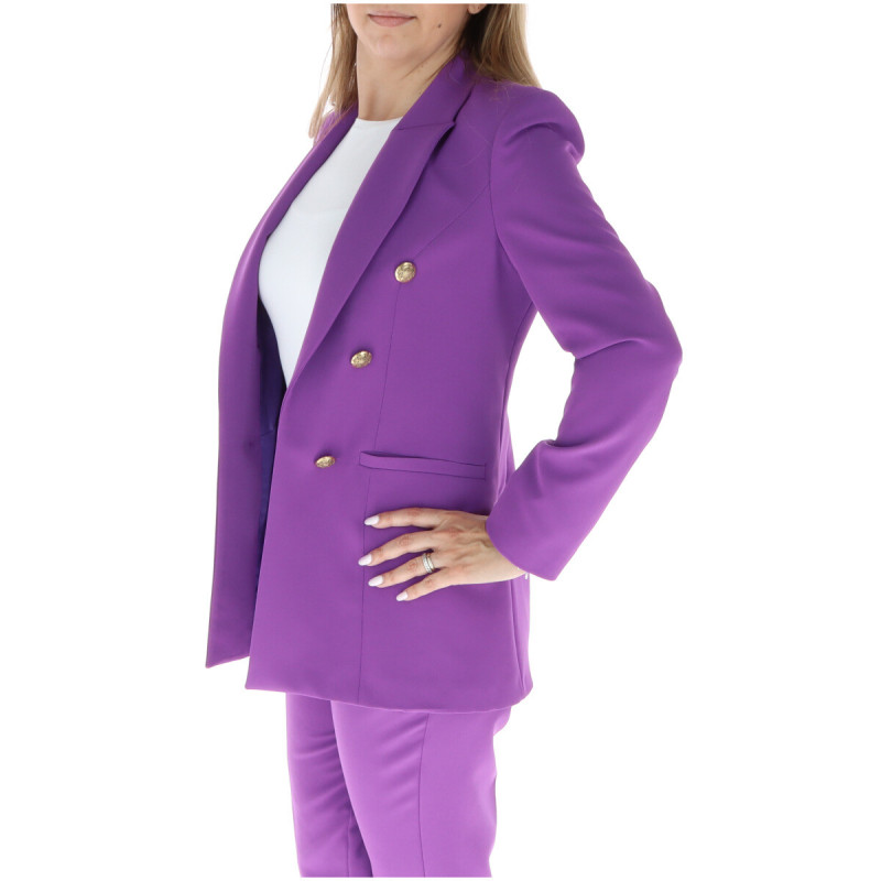 Sol Wears Women Blazer MD329 Purple