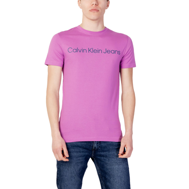 Calvin Klein Jeans T-shirts INSTITUTIONAL LOGO S Purple