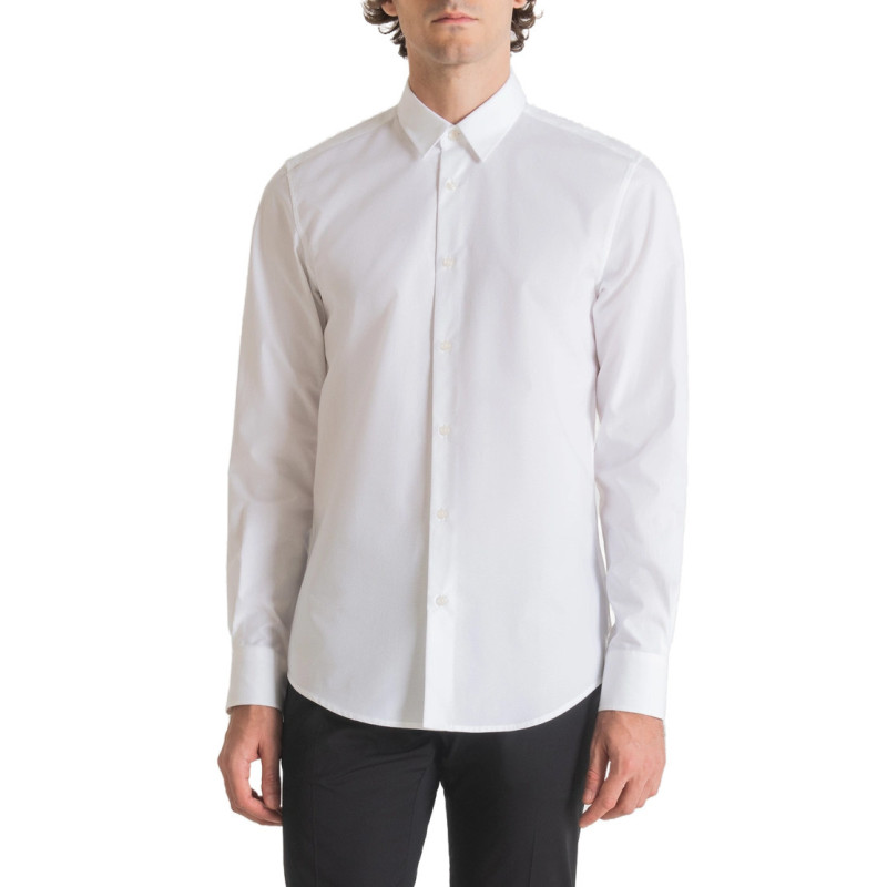 Antony Morato Shirts MMSL00690-FA440047 White