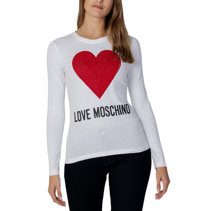 Love Moschino T-shirts W4G5233E1951 White